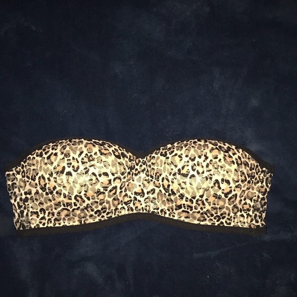 Pink Victoria’s Secret Strapless Bra